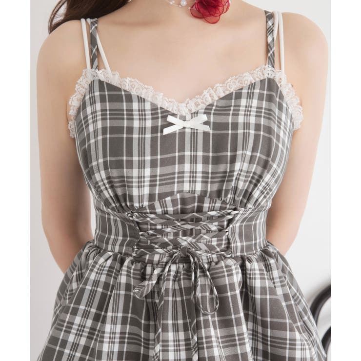 レースアップティアードキャミワンピース 量産型 地雷系 | DearMyLove | 詳細画像11