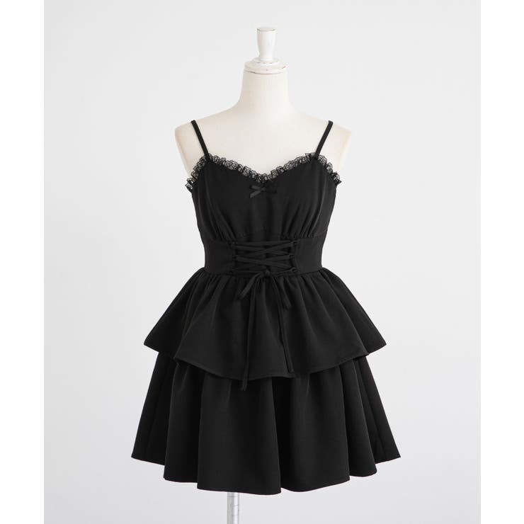 レースアップティアードキャミワンピース 量産型 地雷系 | DearMyLove | 詳細画像14