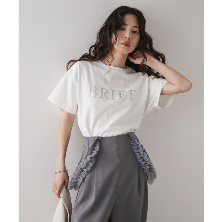 プリント刺繍ロゴTシャツ 韓国 夢展望 | 夢展望 | 詳細画像2 