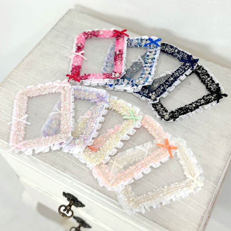 推し活ツイードリボントレカケース 量産型 地雷系 夢展望 | DearMyLove | 詳細画像2 