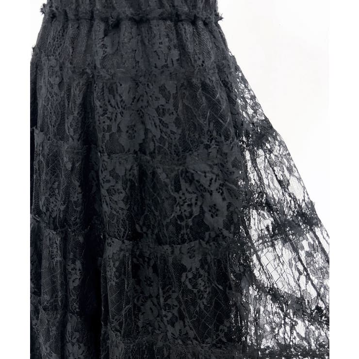 レースティアードロングスカート【大きいサイズ有り】 量産型 地雷系 | 夢展望 | 詳細画像19 
