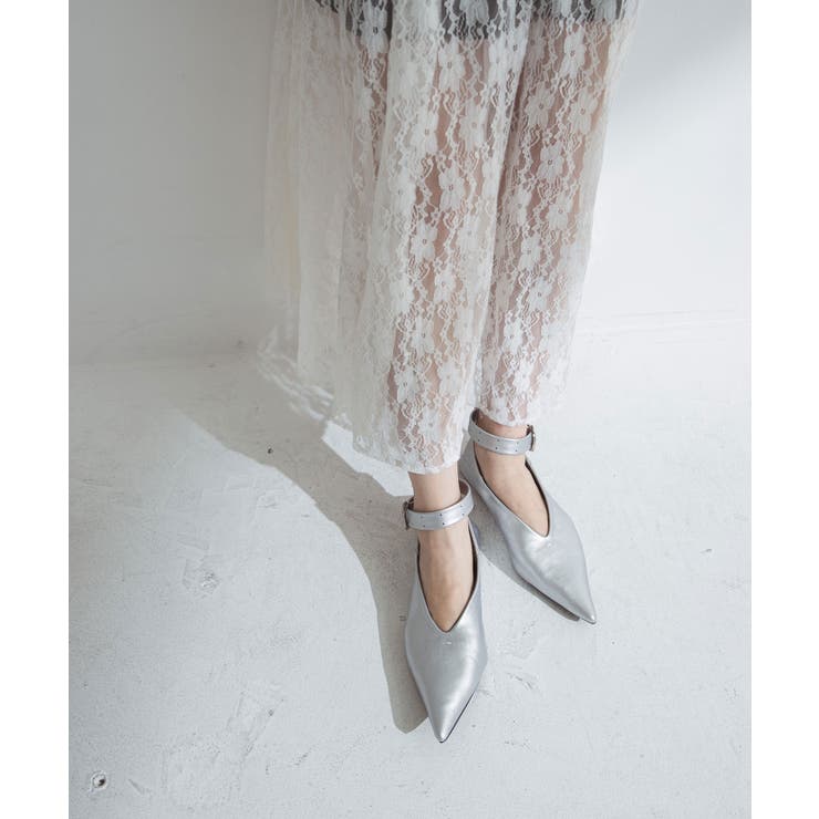 Vカットポインテッド2wayパンプス 韓国 夢展望 | 夢展望 | 詳細画像5 