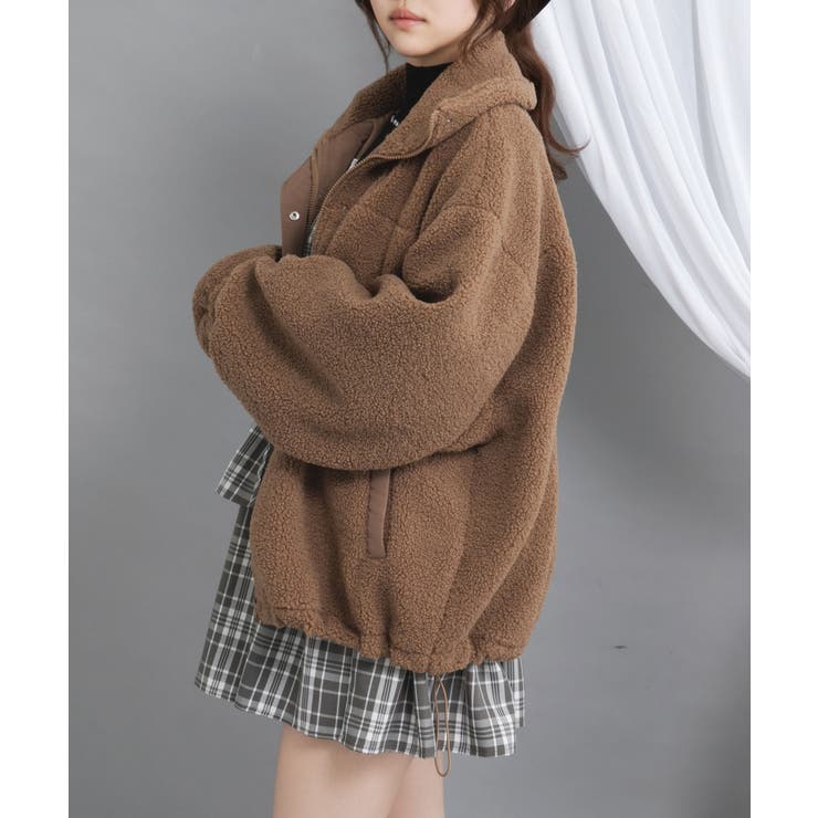 ボアスタンドブルゾン【ジャケット】【コート】 韓国 夢展望 | 夢展望 | 詳細画像11 