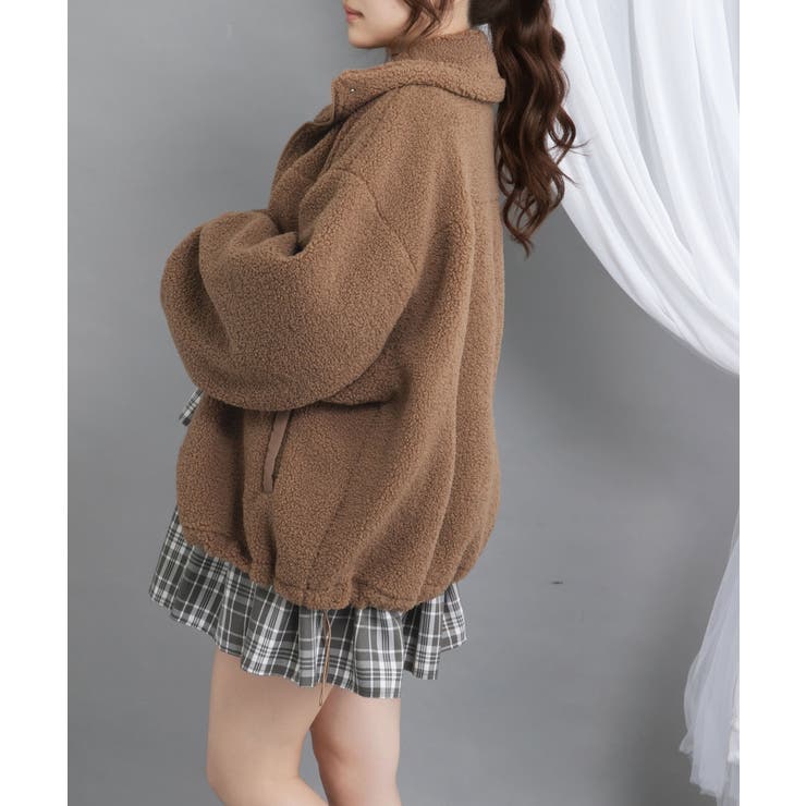 ボアスタンドブルゾン【ジャケット】【コート】 韓国 夢展望 | 夢展望 | 詳細画像12 