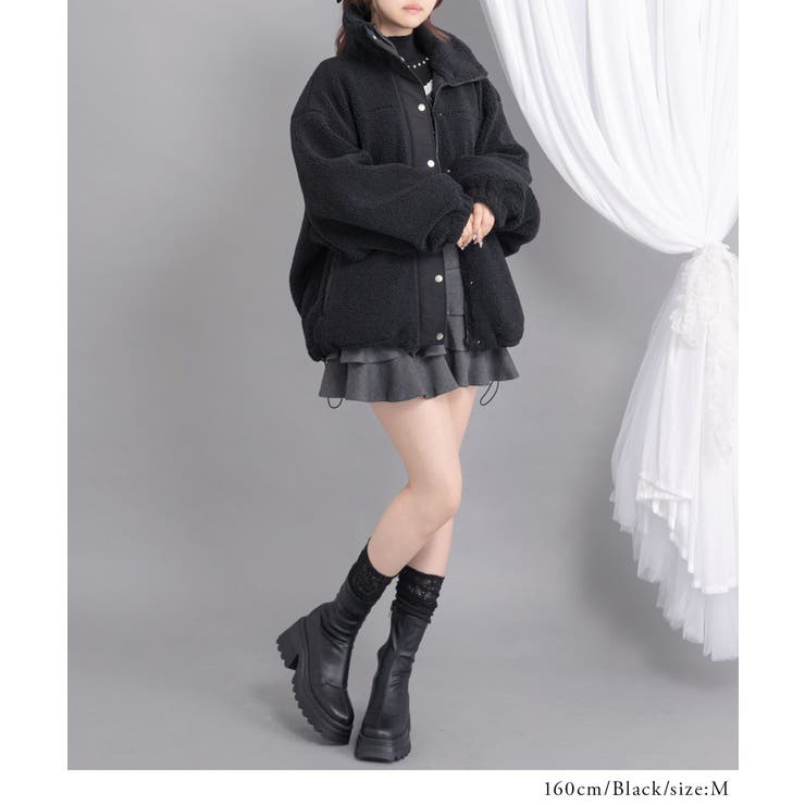 ボアスタンドブルゾン【ジャケット】【コート】 韓国 夢展望 | 夢展望 | 詳細画像13 