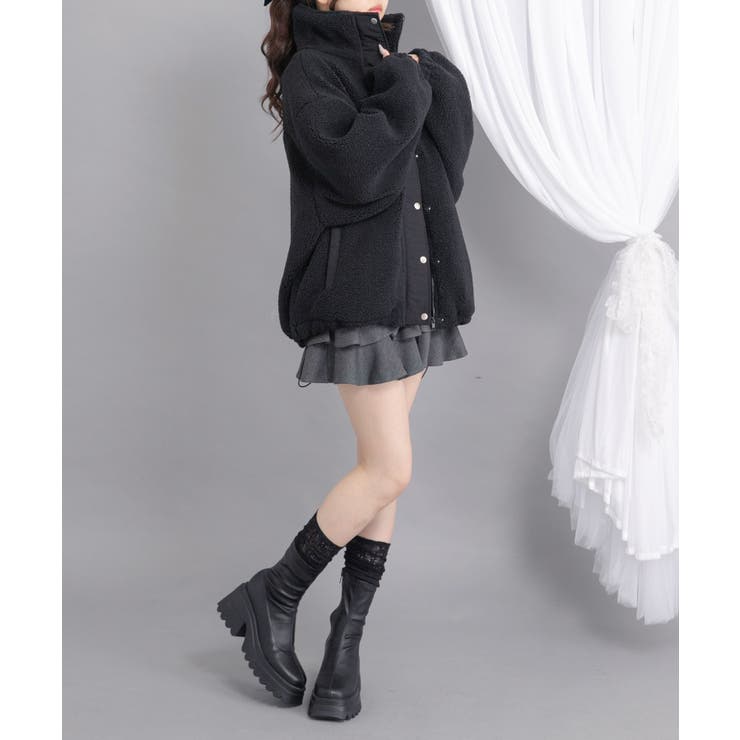 ボアスタンドブルゾン【ジャケット】【コート】 韓国 夢展望 | 夢展望 | 詳細画像14 