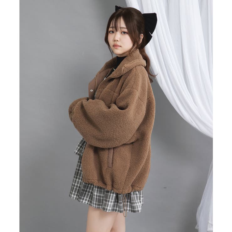 ボアスタンドブルゾン【ジャケット】【コート】 韓国 夢展望 | 夢展望 | 詳細画像10 