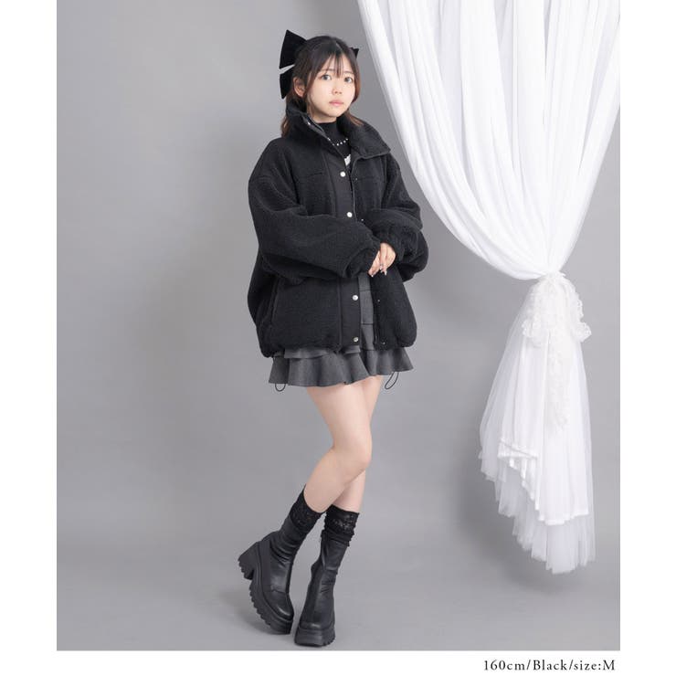 ボアスタンドブルゾン【ジャケット】【コート】 韓国 夢展望 | 夢展望 | 詳細画像12 
