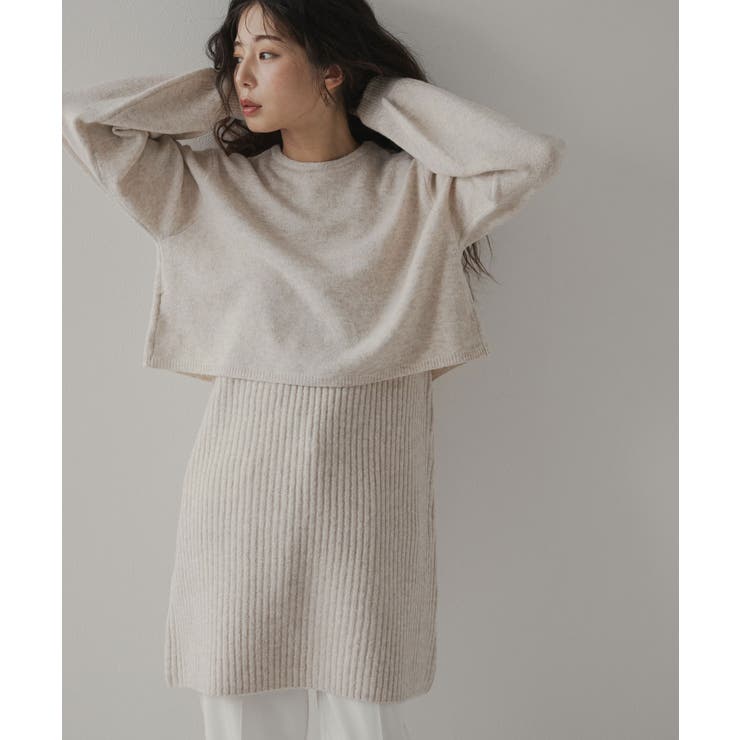 2wayニットカーデワンピースセット 韓国 夢展望 | 夢展望 | 詳細画像13 