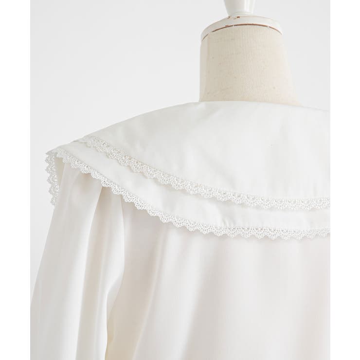 バラリボン付ガーリーブラウス【大きいサイズ有り】 量産型 地雷系 夢展望 | DearMyLove | 詳細画像18 