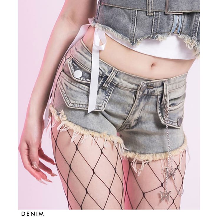 ギャルデニムショートパンツ 韓国 夢展望 | 夢展望 | 詳細画像2 