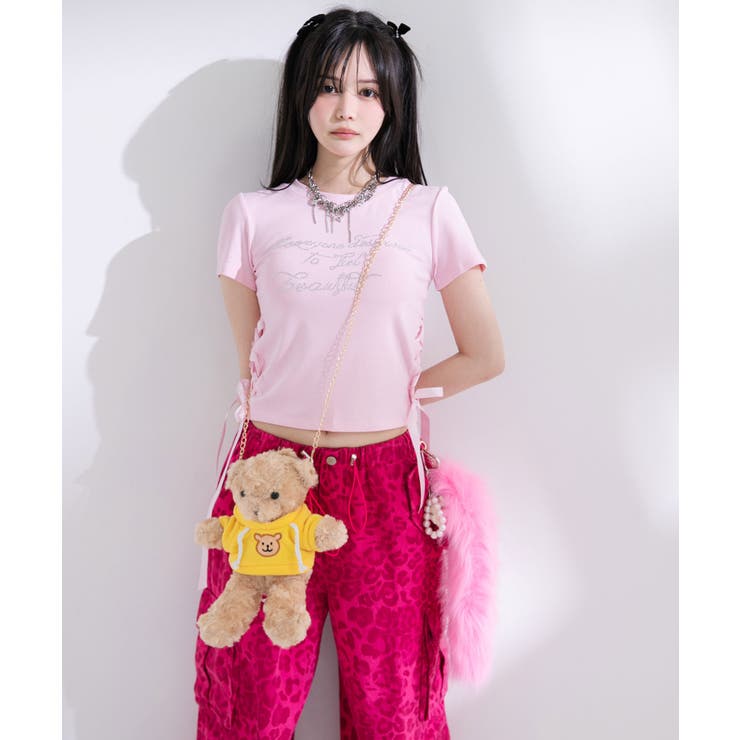 ピンクレオパードor迷彩ゆるギャルパンツ 韓国 夢展望 | 夢展望 | 詳細画像3 