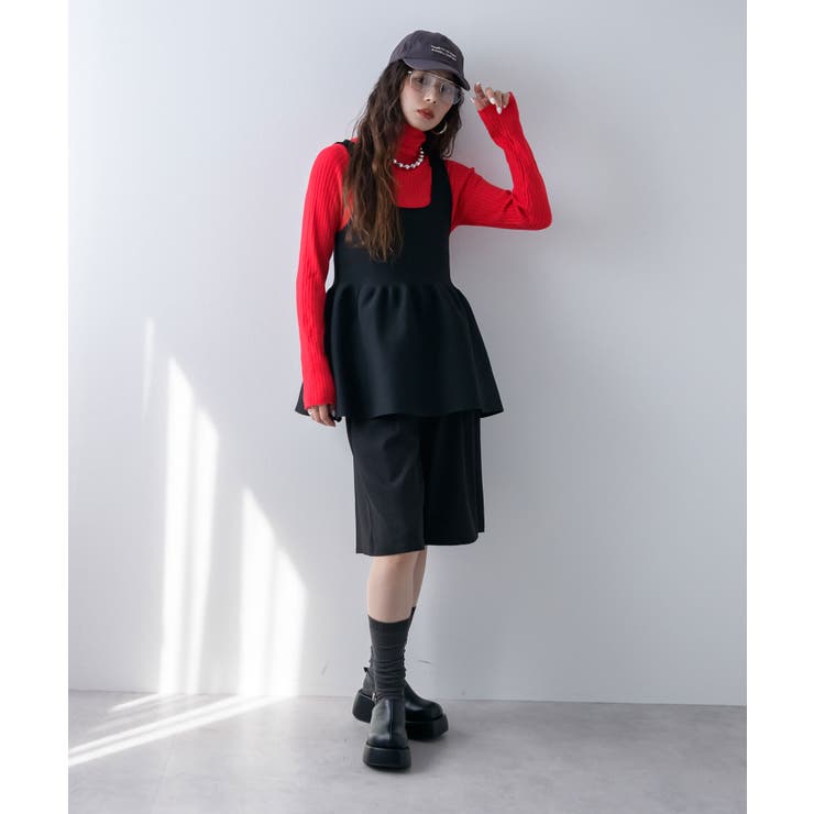 OUR シルエットがきれいな2wayペプラムベスト シルエットがきれいな2wayペプラムベスト – OURHOME