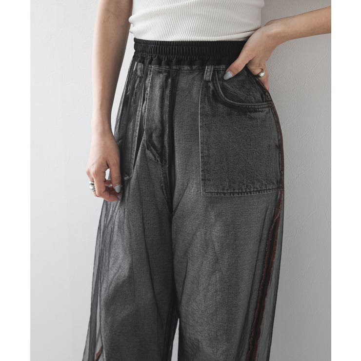 裾コード刺繍チュールレイヤードパンツ 韓国 夢展望 | 夢展望 | 詳細画像29 