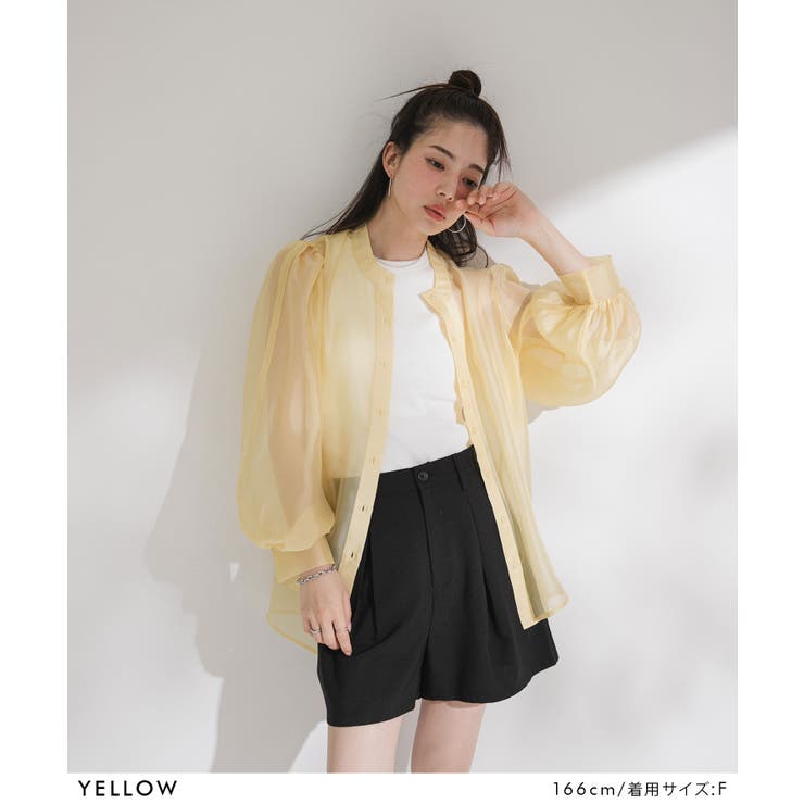 バンドカラーパフシアーシャツ 韓国 夢展望 | 夢展望 | 詳細画像15 