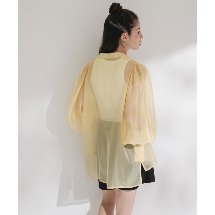 バンドカラーパフシアーシャツ 韓国 夢展望 | 夢展望 | 詳細画像16 