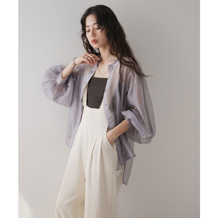 バンドカラーパフシアーシャツ 韓国 夢展望 | 夢展望 | 詳細画像17 