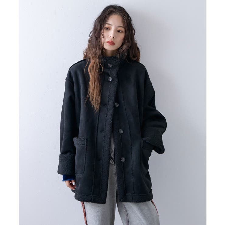 フェイクムートンスタンドジャケット 韓国 夢展望 | 夢展望 | 詳細画像2 