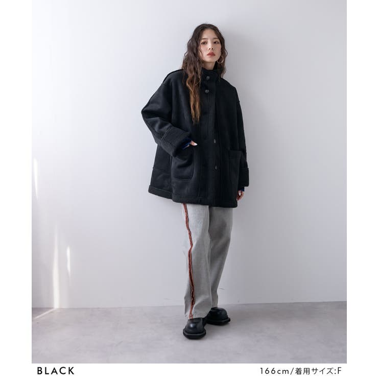 フェイクムートンスタンドジャケット 韓国 夢展望 | 夢展望 | 詳細画像3 