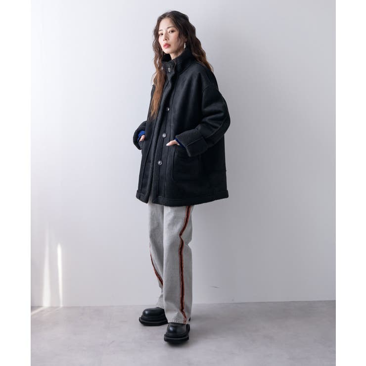 フェイクムートンスタンドジャケット 韓国 夢展望 | 夢展望 | 詳細画像4 