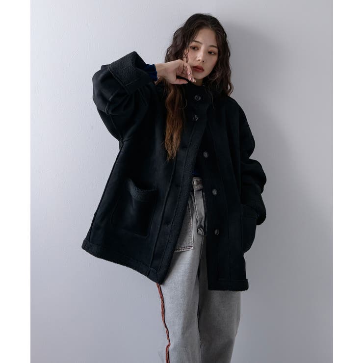 フェイクムートンスタンドジャケット 韓国 夢展望 | 夢展望 | 詳細画像7 