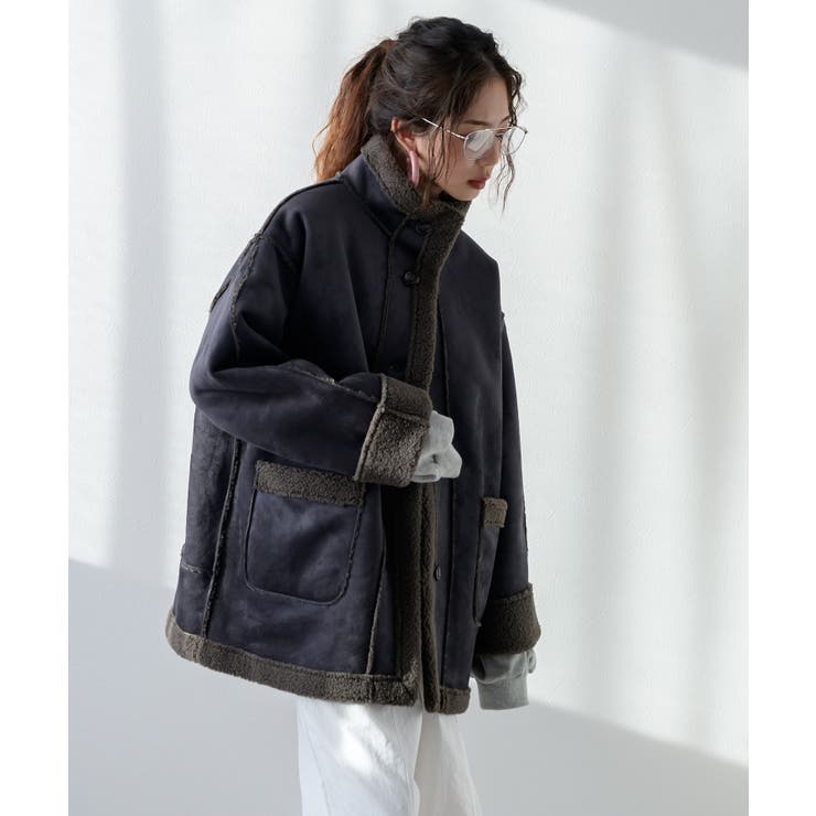 フェイクムートンスタンドジャケット 韓国 夢展望 | 夢展望 | 詳細画像9 