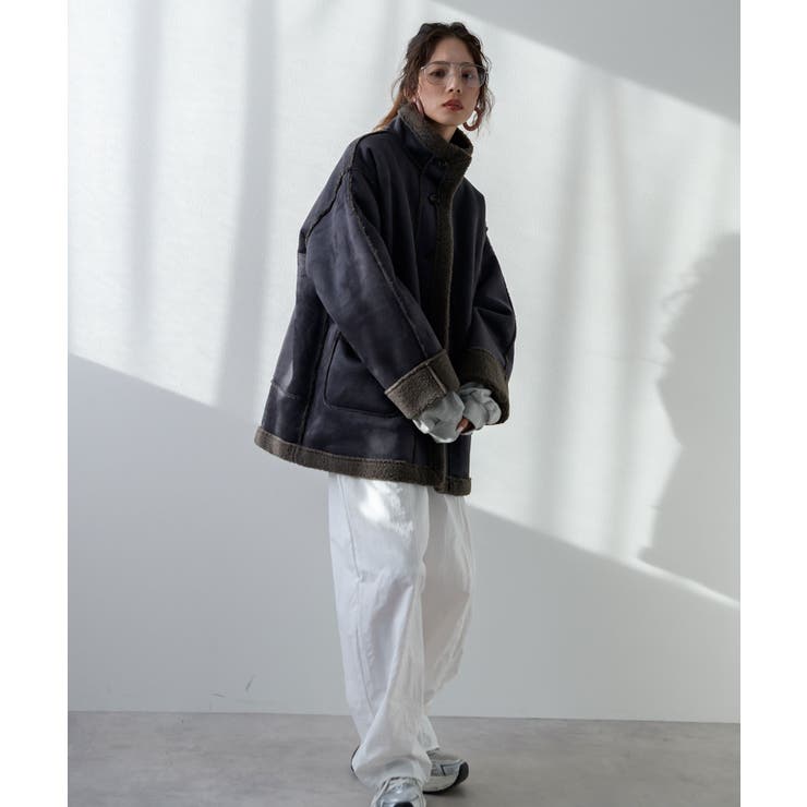 フェイクムートンスタンドジャケット 韓国 夢展望 | 夢展望 | 詳細画像13 