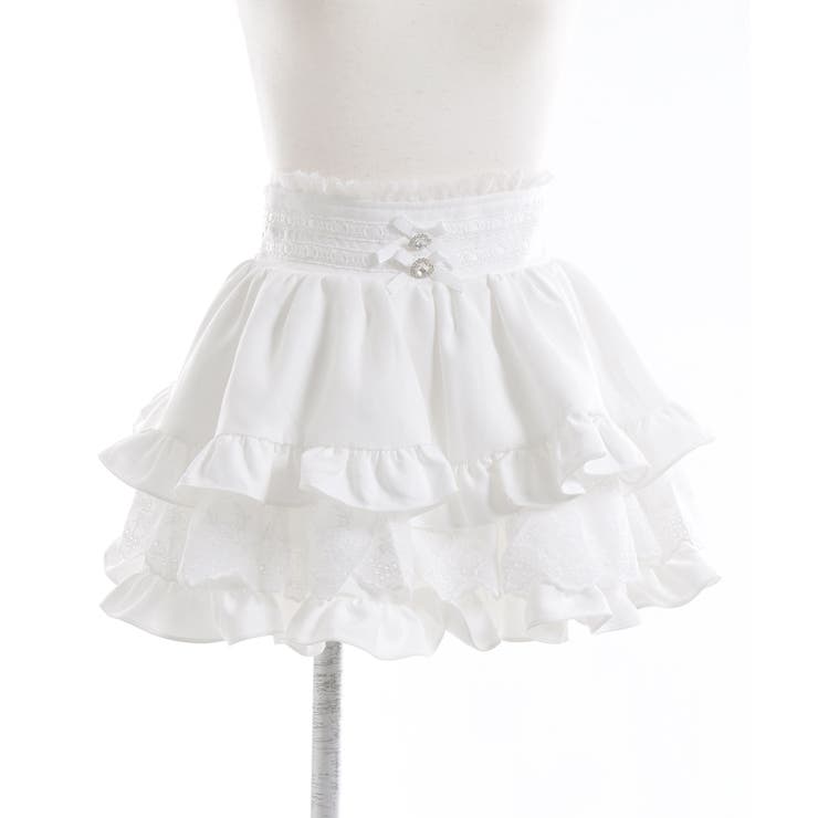 レースフリルティアードミニスカパン【スカート】【大きいサイズ有】 韓国 夢展望 | 夢展望 | 詳細画像40 