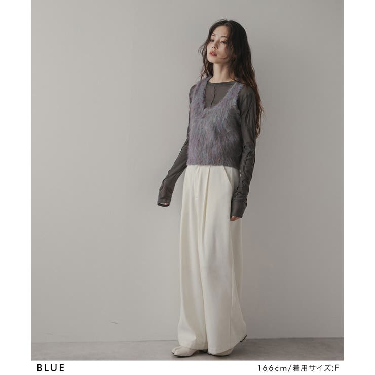 ミックスシャギーニットビスチェ 韓国 夢展望 | 夢展望 | 詳細画像18 