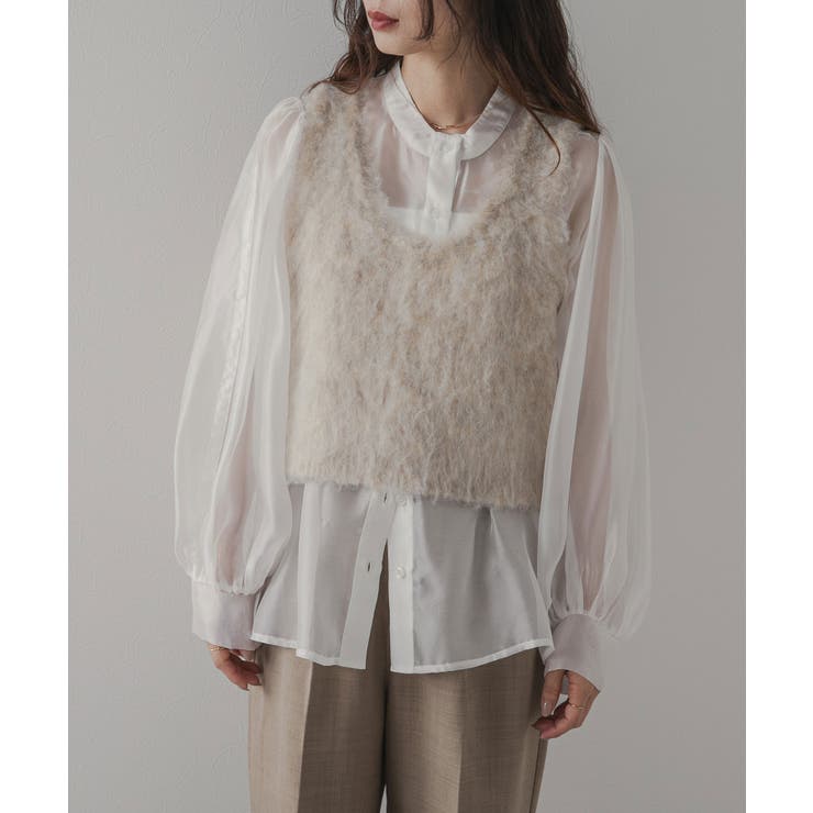 ミックスシャギーニットビスチェ 韓国 夢展望 | 夢展望 | 詳細画像26 