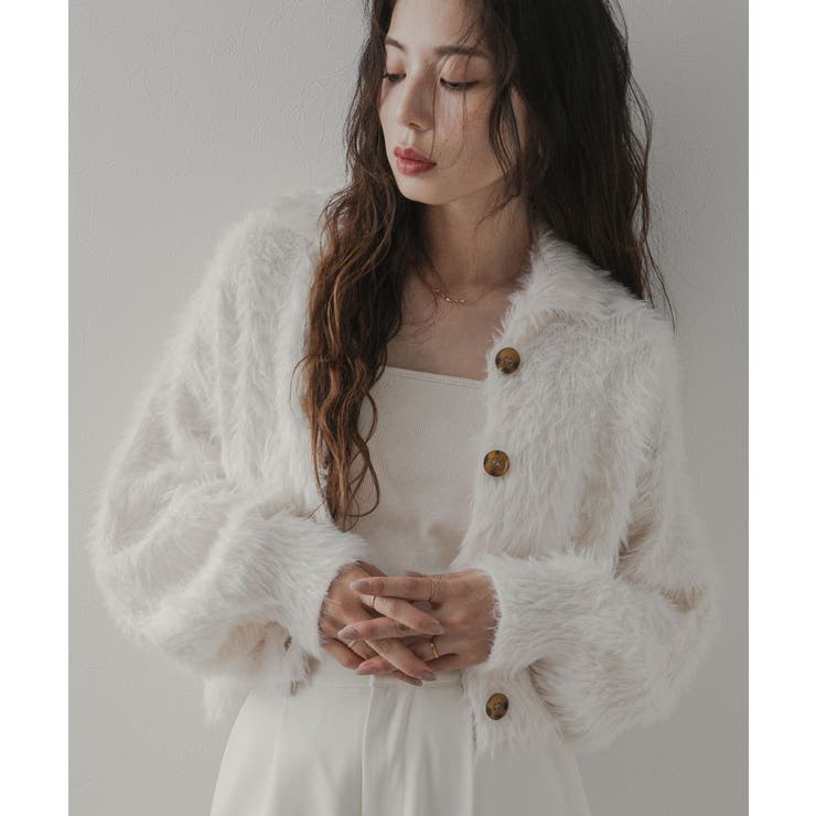 フェザーヤーンカーディガン 韓国 夢展望 | 夢展望 | 詳細画像6 