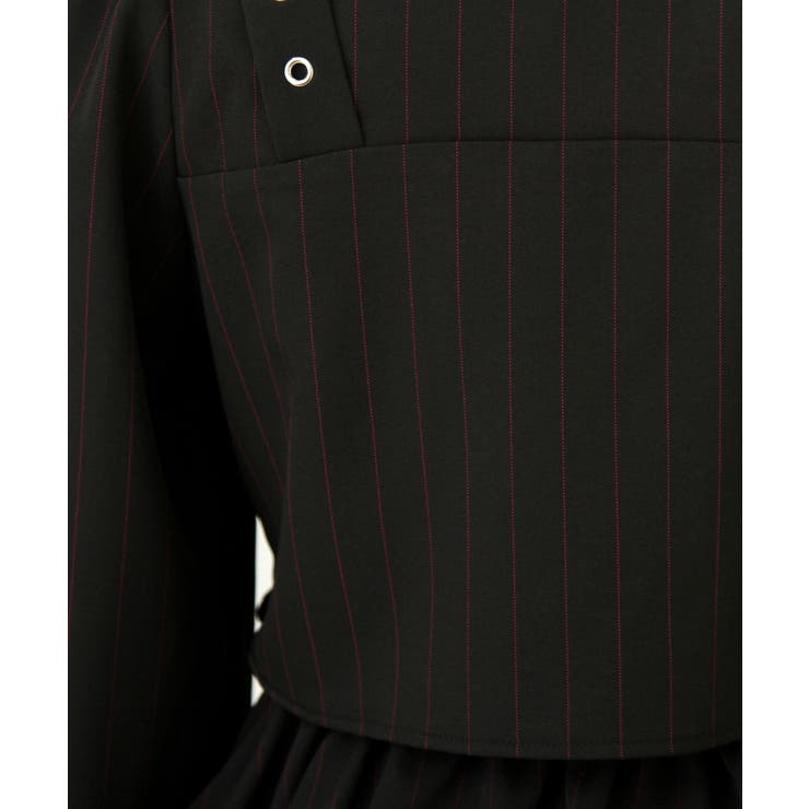 角襟十字架スタッズベルトティアードワンピース 量産型 地雷系 夢展望 | DearMyLove | 詳細画像26