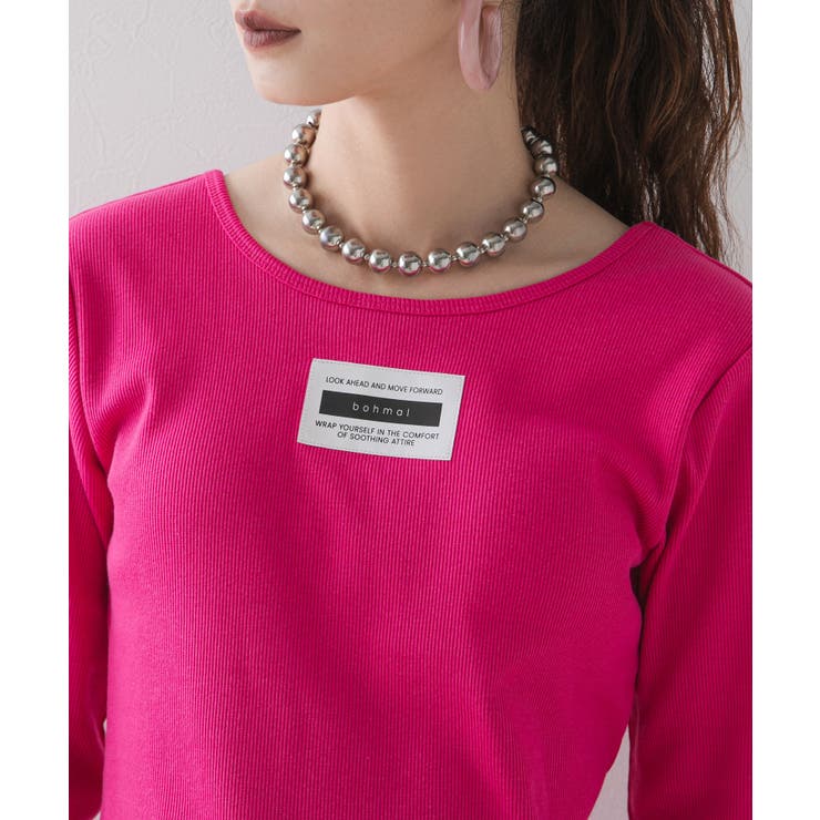 背あきカップ付きカラーロンT 韓国 夢展望 | 夢展望 | 詳細画像30 