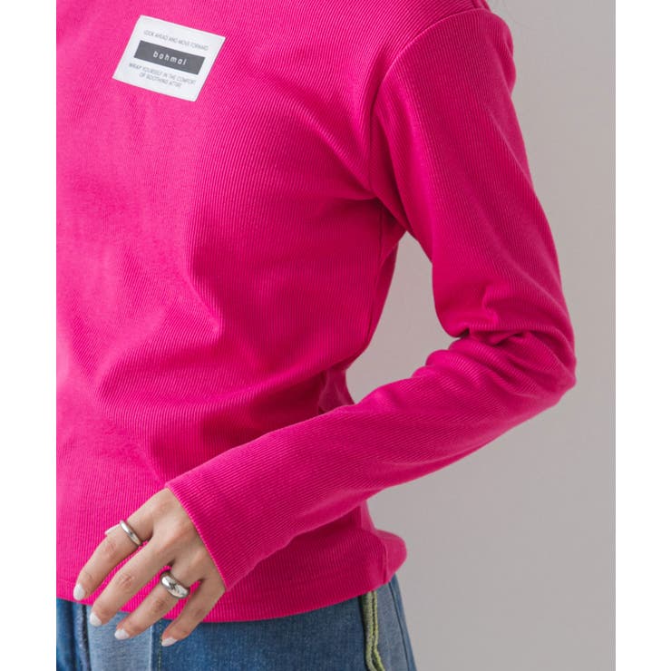 背あきカップ付きカラーロンT 韓国 夢展望 | 夢展望 | 詳細画像32 