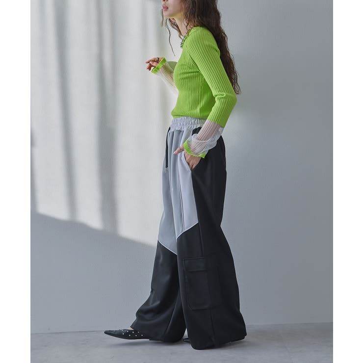 【ユニセックス】配色カラーラインジャージパンツ/スウェットパンツ 韓国 夢展望 | 夢展望 | 詳細画像11 