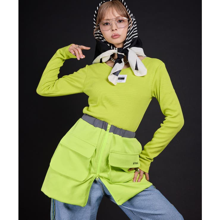 【最上もが着用】配色カラーバルーンミニジャージスカート 韓国 夢展望 | 夢展望 | 詳細画像4 