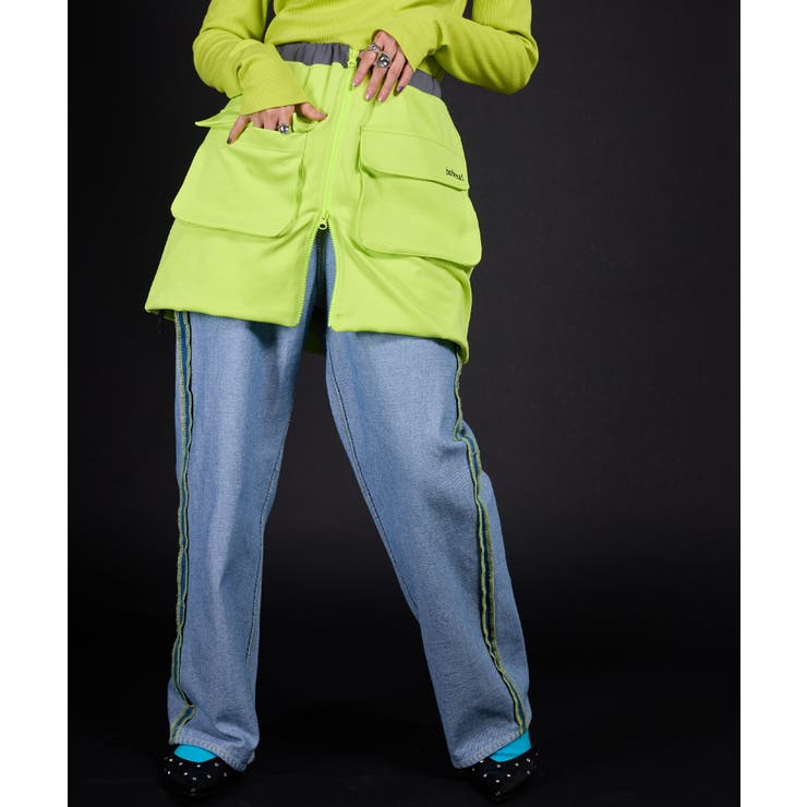 【最上もが着用】配色カラーバルーンミニジャージスカート 韓国 夢展望 | 夢展望 | 詳細画像7 