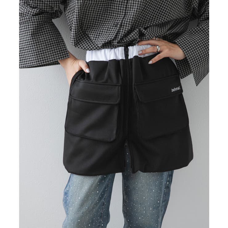 【最上もが着用】配色カラーバルーンミニジャージスカート 韓国 夢展望 | 夢展望 | 詳細画像15 