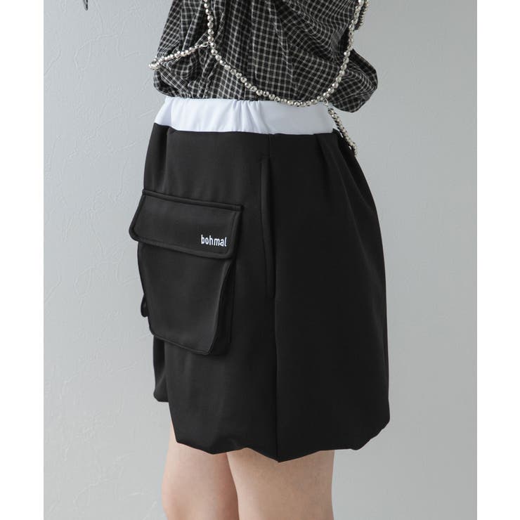 【最上もが着用】配色カラーバルーンミニジャージスカート 韓国 夢展望 | 夢展望 | 詳細画像21 