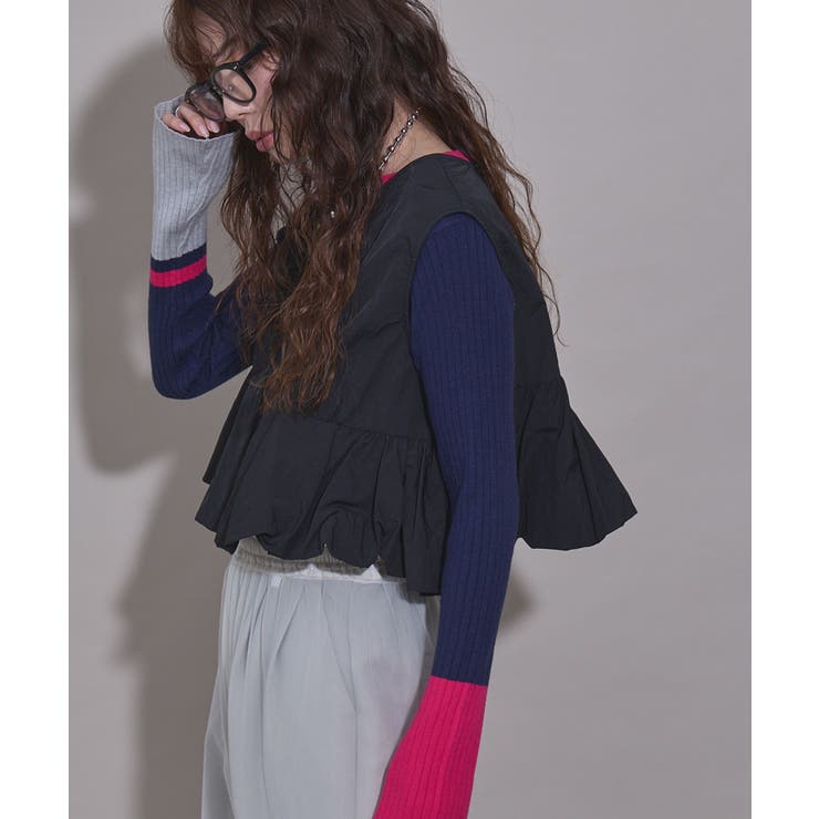 ビスチェデザインバルーンベストトップス 韓国 夢展望 | 夢展望 | 詳細画像2 