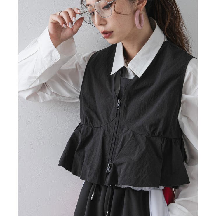 【最上もが着用】ビスチェデザインバルーンベストトップス 韓国 夢展望 | 夢展望 | 詳細画像7 