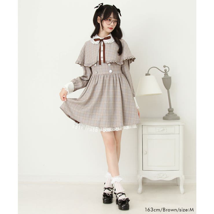 2wayケープお嬢様ワンピース 量産型 地雷系 夢展望 | DearMyLove | 詳細画像5 