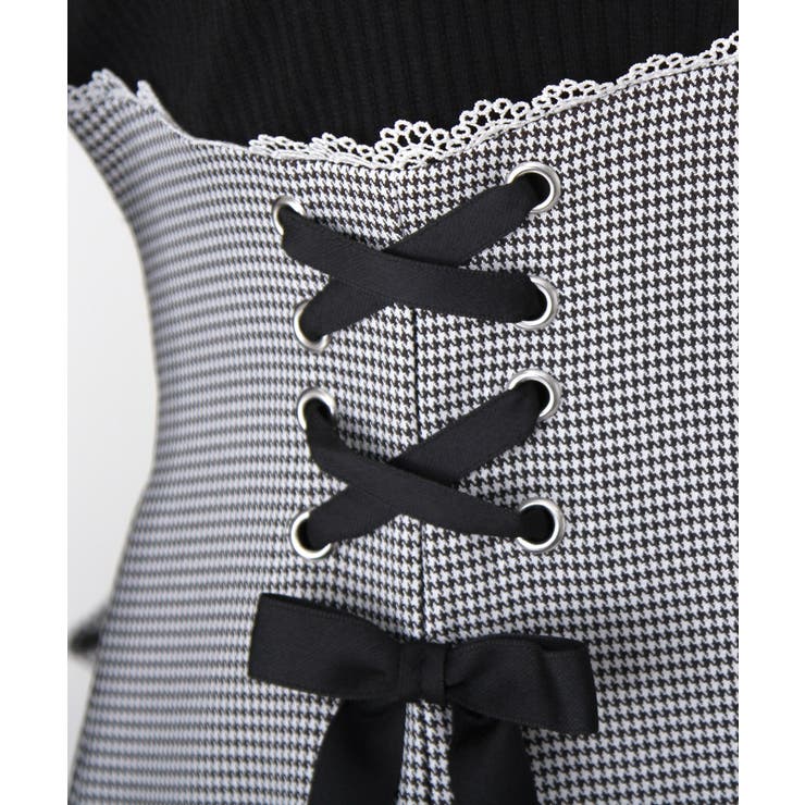 ドッキングリブカットリボンワンピース 量産型 地雷系 夢展望 | DearMyLove | 詳細画像29 