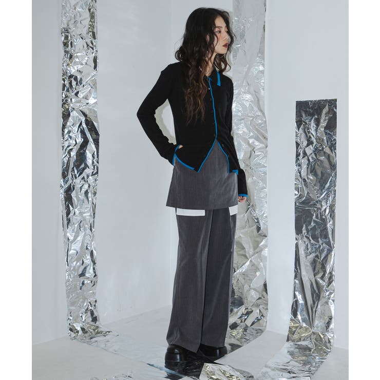 バイカラーポロニットカーディガン 韓国 夢展望 | 夢展望 | 詳細画像22 