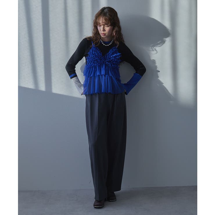 【26aw】フレア袖配色プルオーバーニット 韓国 夢展望 | 夢展望 | 詳細画像10 