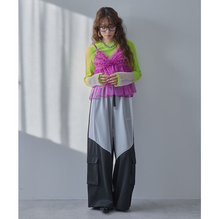 【26aw】フレア袖配色プルオーバーニット 韓国 夢展望 | 夢展望 | 詳細画像39 