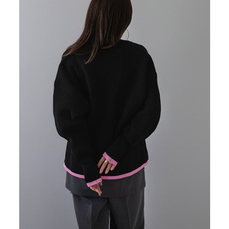 ダンボールニットバイカラーカーディガン 韓国 夢展望 | 夢展望 | 詳細画像23 