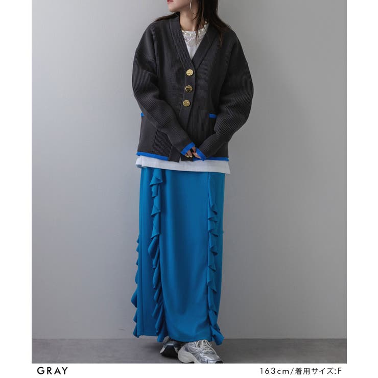 ダンボールニットバイカラーカーディガン 韓国 夢展望 | 夢展望 | 詳細画像25 