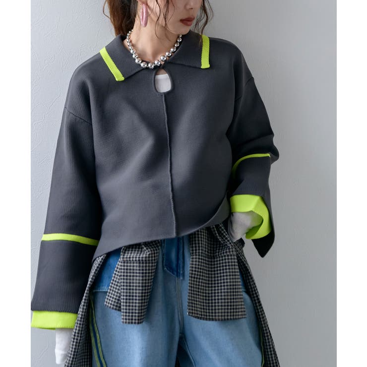 ダンボールヘンリーネックプルオーバーニット 韓国 夢展望 | 夢展望 | 詳細画像7 