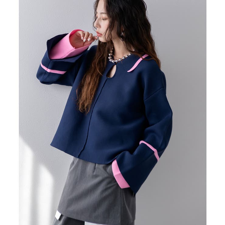 ダンボールヘンリーネックプルオーバーニット 韓国 夢展望 | 夢展望 | 詳細画像48 